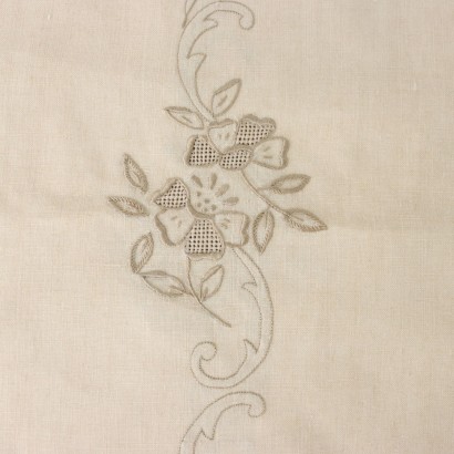 Tablecloth with 24 Napkins Flax Italy XX Century