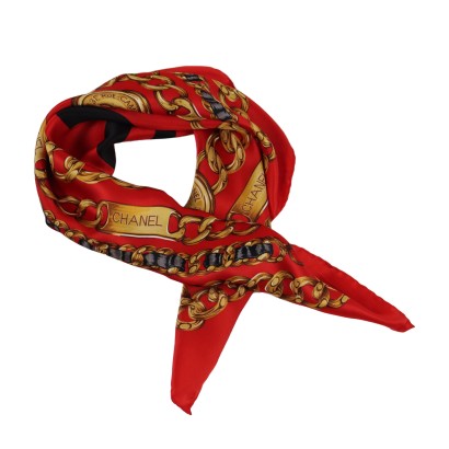 chanel vintage, foulard chanel, chanel rue de cambon, moda vintage, vintage Paris,Foulard Vintage Chanel 31 Rue Cambon