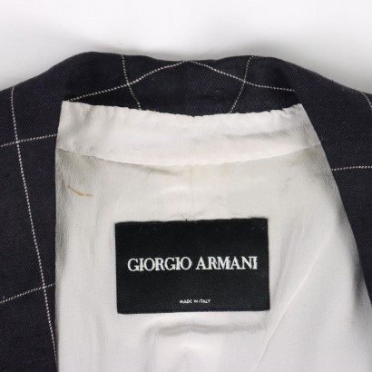 Giorgio Armani Jacket Flax Size 16 Italy 1980s-1990s