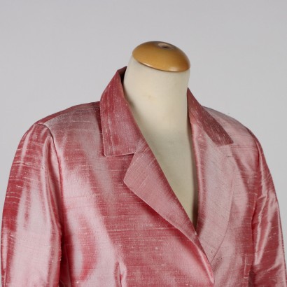 moda vintage, traje vintage, shantung, seda, años 60, milan vintage, años 60 vintage, traje rosa vintage