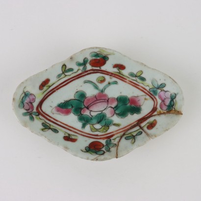 Groupe de 6 Soucoupes Porcelaine Chine XIX Siècle