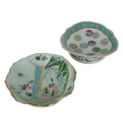 Paire de Bols Porcelaine Chine XIX Siècle