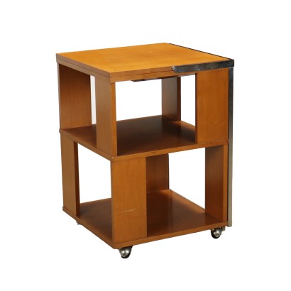 Small Bookcase/Desk Walnut Italy 1970s