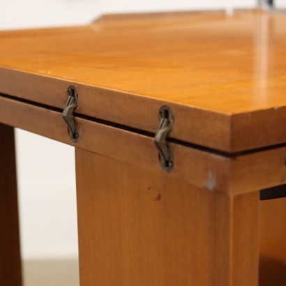 Small Bookcase/Desk Walnut Italy 1970s