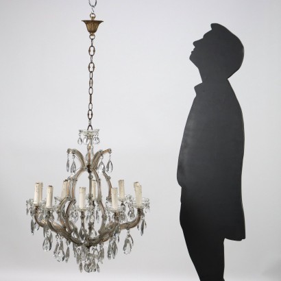 Maria Theresa Style Chandelier Glass Italy XX Century