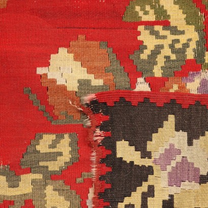 Tapis Kilim Coton Noeud Fin Turquie Années 1960