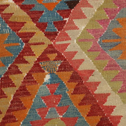 Tapis Kilim Coton Noued Fin Turquie