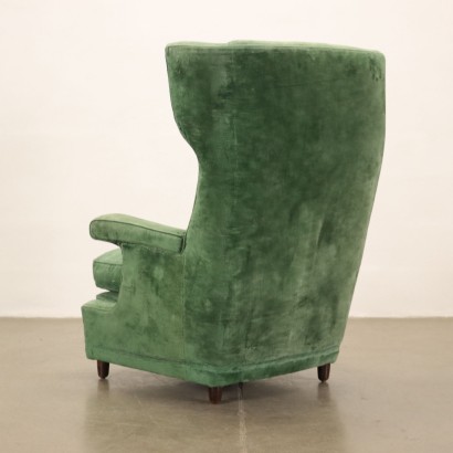 Armchair Velvet Italy 1950s