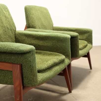 Pair of Armchairs Fabric Italy 1960s