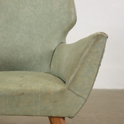 Fauteuil Tissu Italie Années 1950