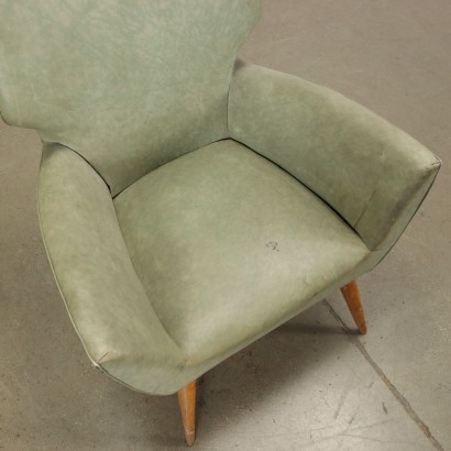 Armchair Skai Italy 1950s