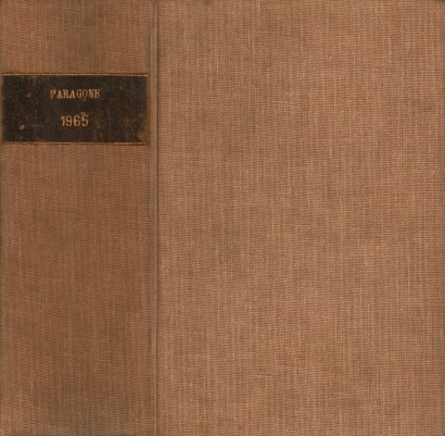 Paragone Rivista mensile di arte figurativa e letteratura. Letteratura Anno XVI-1965. Fascicoli pari 182-190