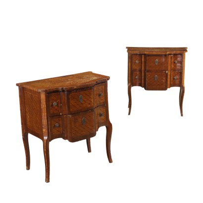 Pair of Bedside Tables Wood Italy XX Century