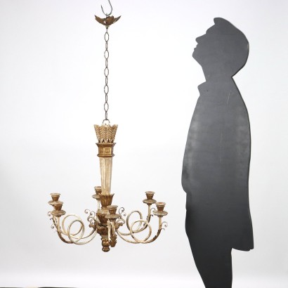ANILLA0153029_914510 Lampadario in Stile Laccato e Dorato