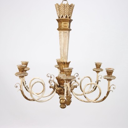ANILLA0153029_914511 Lampadario in Stile Laccato e Dorato