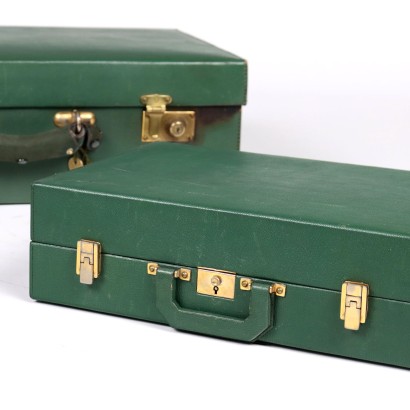 moda vinbage, valigia verde, valigia vintage, valigia anni 50,Valigia e Beauty Case Vintage