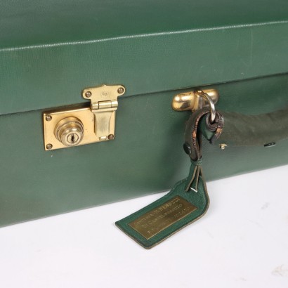 Vintage Trunk and Beauty Case Leather Italy 1950s