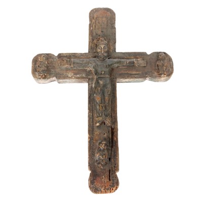 Kruzifix Holz Italien XIX Jhd