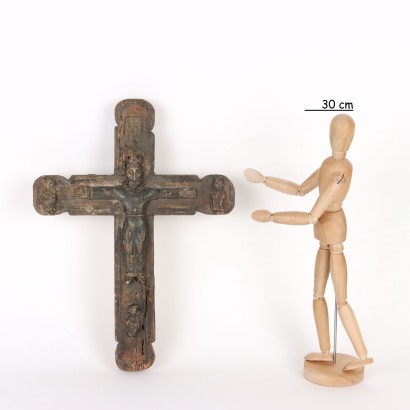 Crucifix Bois Italie XIX Siècle