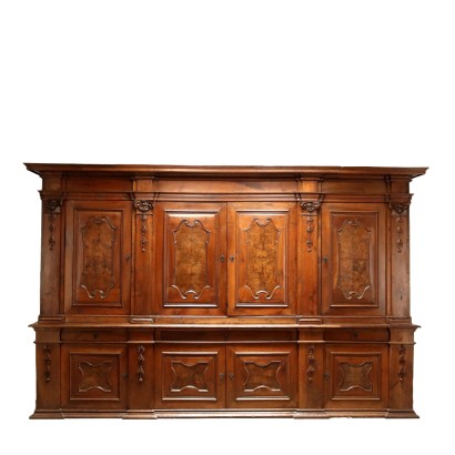 Meuble d'Archives Noyer Italie XVIII Siècle