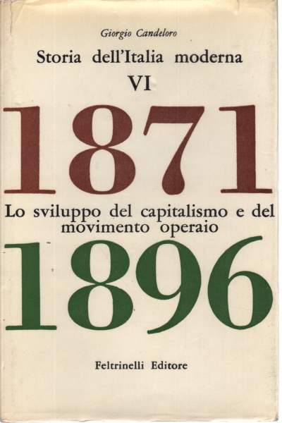 Historia de la Italia moderna VI, Historia de la Italia moderna. los