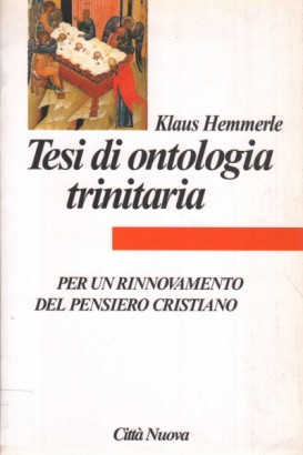Tesi di ontologia trinitaria