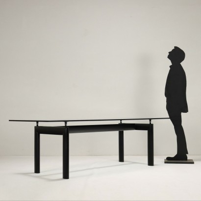 Table Cassina LC6 Verre Italie Années 1980