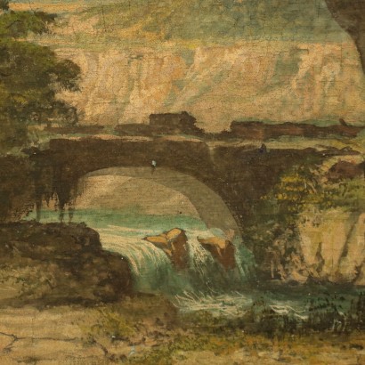 Pair of landscapes with figures