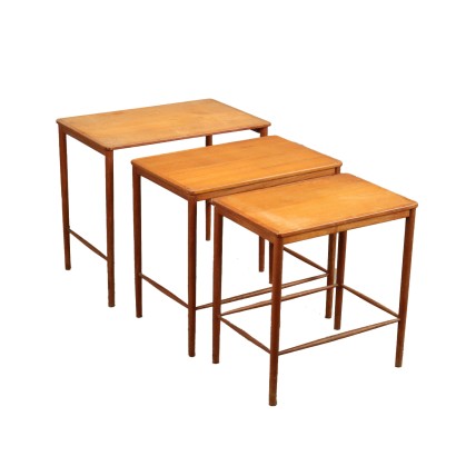 modernariato, modernariato di design, tavolino, tavolino modernariato, tavolino di modernariato, tavolino italiano, tavolino vintage, tavolino anni '60, tavolino design anni 60,Tris di Tavolini Anni 60