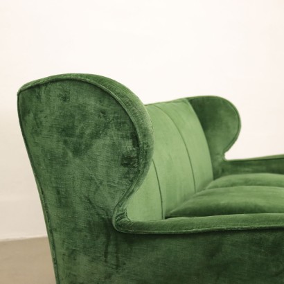 Sofa Velvet Italy 1950s