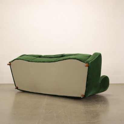 Sofa Samt Italien 1950er