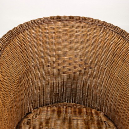 Sessel Rattan Italien 1970er