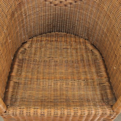 Sessel Rattan Italien 1970er