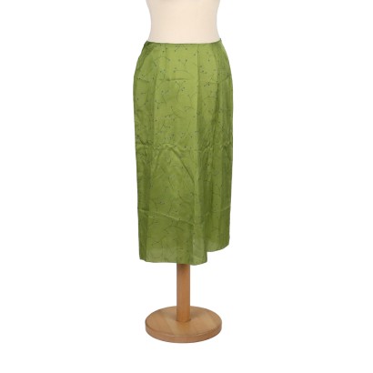 Aspesi Vintage Skirt Silk Size 10 Italy