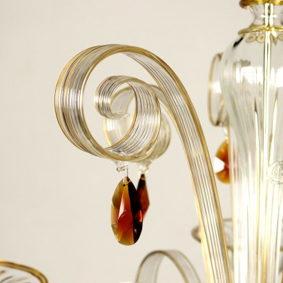 ANILLA0157291_918048 antiquariato, lampadario, antiquariato lampadari, lampadario antico, lampadario antico italiano, lampadario di antiquariato, lampadario neoclassico, lampadario del 800,Lampadario Pastorale in Vetro di Murano