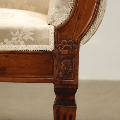 Neoclassical Sofa Cherry Italy XVIII Century