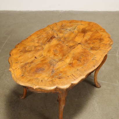 Table Basse Noyer Italie XX Siècle