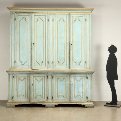 Baroque Cupboard Wood Italy XX Century