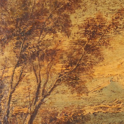 Paysage Huile sur Toile Italie XX Siècle