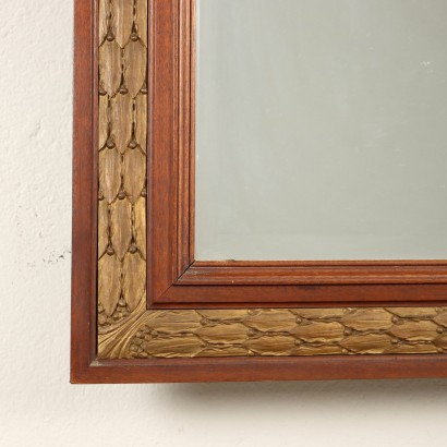 Ducrot Mirror Mahogany Italy XX Century