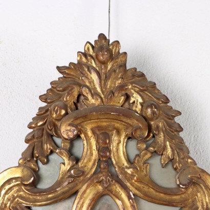 Paire de Miroirs Style Baroque Verre Italie XIX-XX Siècle