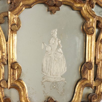 ANCOSP0157059_918515 antiquariato, specchiera, antiquariato specchiera, specchiera antica, specchiera antica italiana, specchiera di antiquariato, specchiera neoclassica, specchiera del 800 - antiquariato, cornice, antiquariato cornice, cornice antica, cornice antica italiana, cornice di antiquariato, cornice neoclassico, cornice del 800,Coppia di Specchiere in Stile Barocchett