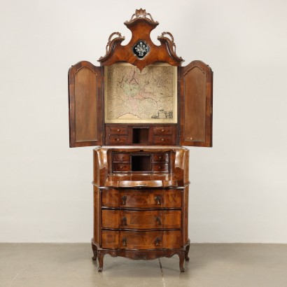 Baroque Style Trumeau Walnut Italy XX Century