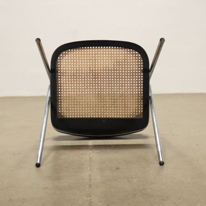 Gruppe von 3 Stühlen Kunstleder Italien 1960er-1970er
