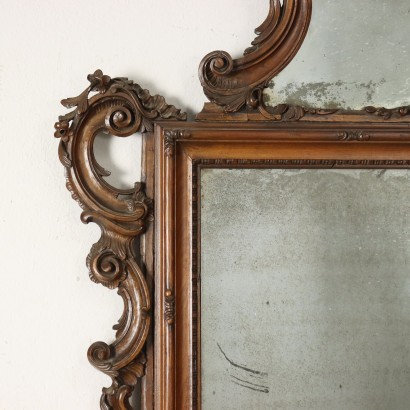 Baroque Style Mirror Glass Italy XIX Century