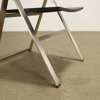 Tecno P08 Chair Steel Italy 1990s