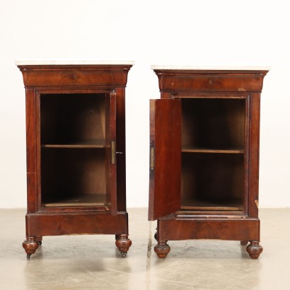 ANMOCO0159230_918888 antiquariato, comodino, antiquariato comodino, comodino antico, comodino antico italiano, comodino di antiquariato, comodino neoclassico, comodino del 800,Coppia di Comodini Luigi Filippo