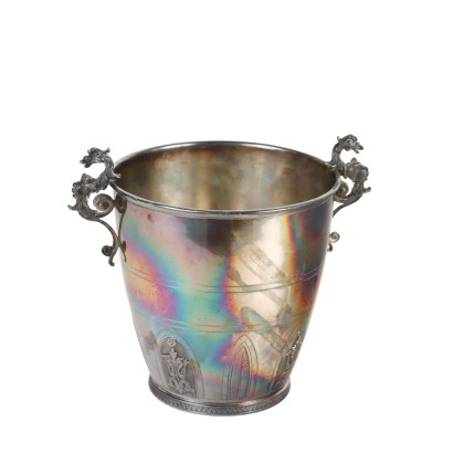Ice Bucket Argentiere Peruggia & C. Silver Italy 1950s-1960s