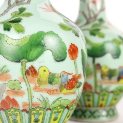 Paar Porzellanvase China XX Jhd