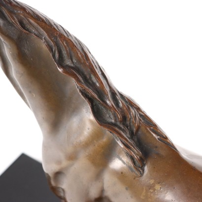 Pferd Bronzeskulptur Italien XX Jhd